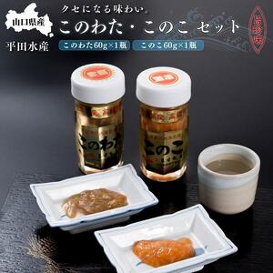 【日本三大珍味】山口県産このわたこのこセット 無添加 無着色