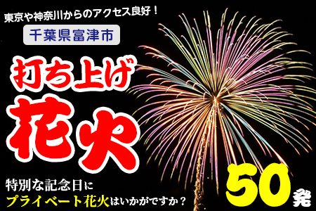 プライベート花火（個人向け打ち上げ花火） 2～4号玉 計50発