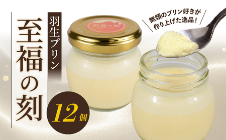 プリン 12個 セット 至福の刻 小瓶入り 冷凍 おしゃれ スイーツ デザート おやつ 洋菓子 ギフト 贈り物 土産 プレゼント 子供 新鮮 羽生プリン 埼玉県 羽生市