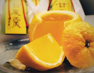 ＜京都栗菓匠 若菜屋＞甘夏羹（あまなつかん） ゼリー 4個入り