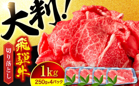 飛騨牛切り落とし 1kg(250g×4)  A5飛騨牛【マルゴー】[MBE003]切り落とし