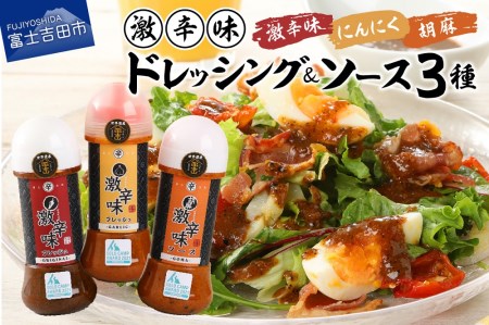 ドレッシング ソース 激辛味 3種 セット 各200ｇ 詰め合わせ 名物 焼肉のたれ 調味料 旨辛 キャンプ
