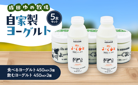 自家製ヨーグルト5本セット 乳製品 食べるヨーグルト 飲むヨーグルト