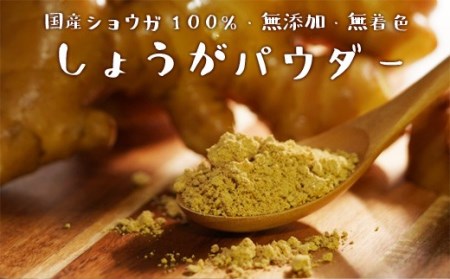 生姜パウダー 国産 25g×4袋　無添加 100％ 乾燥しょうが 粉末タイプ 高知県産
