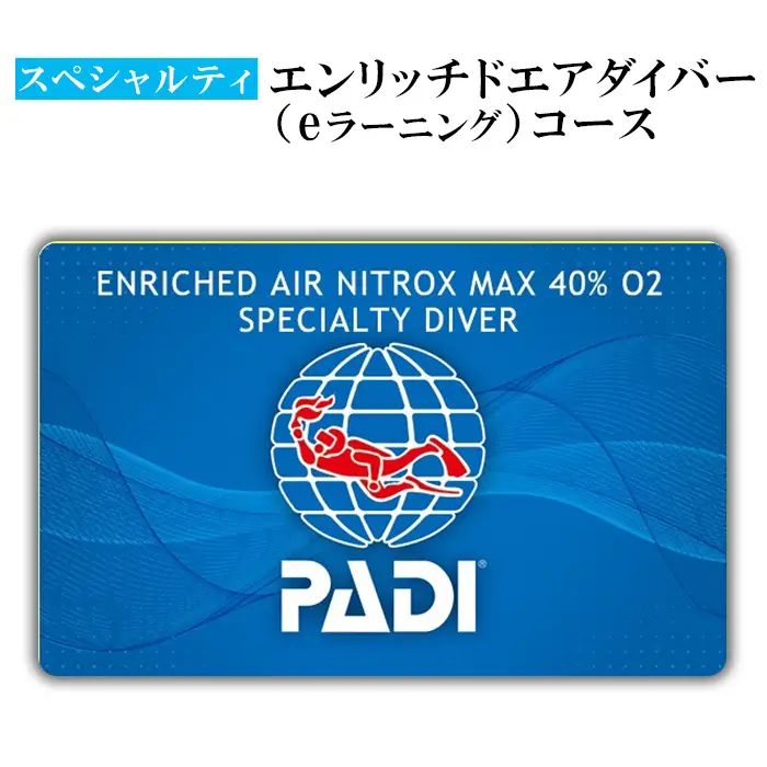 チケット PADIダイビング講習 ｜ エンリッチコース（eラーニング）【恩納村ラグーン】