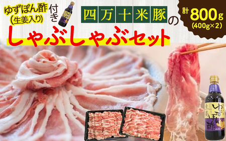 しまんと米豚の しゃぶしゃぶセット 計800ｇ（400g×２) 豚肉 豚しゃぶ 米豚肉