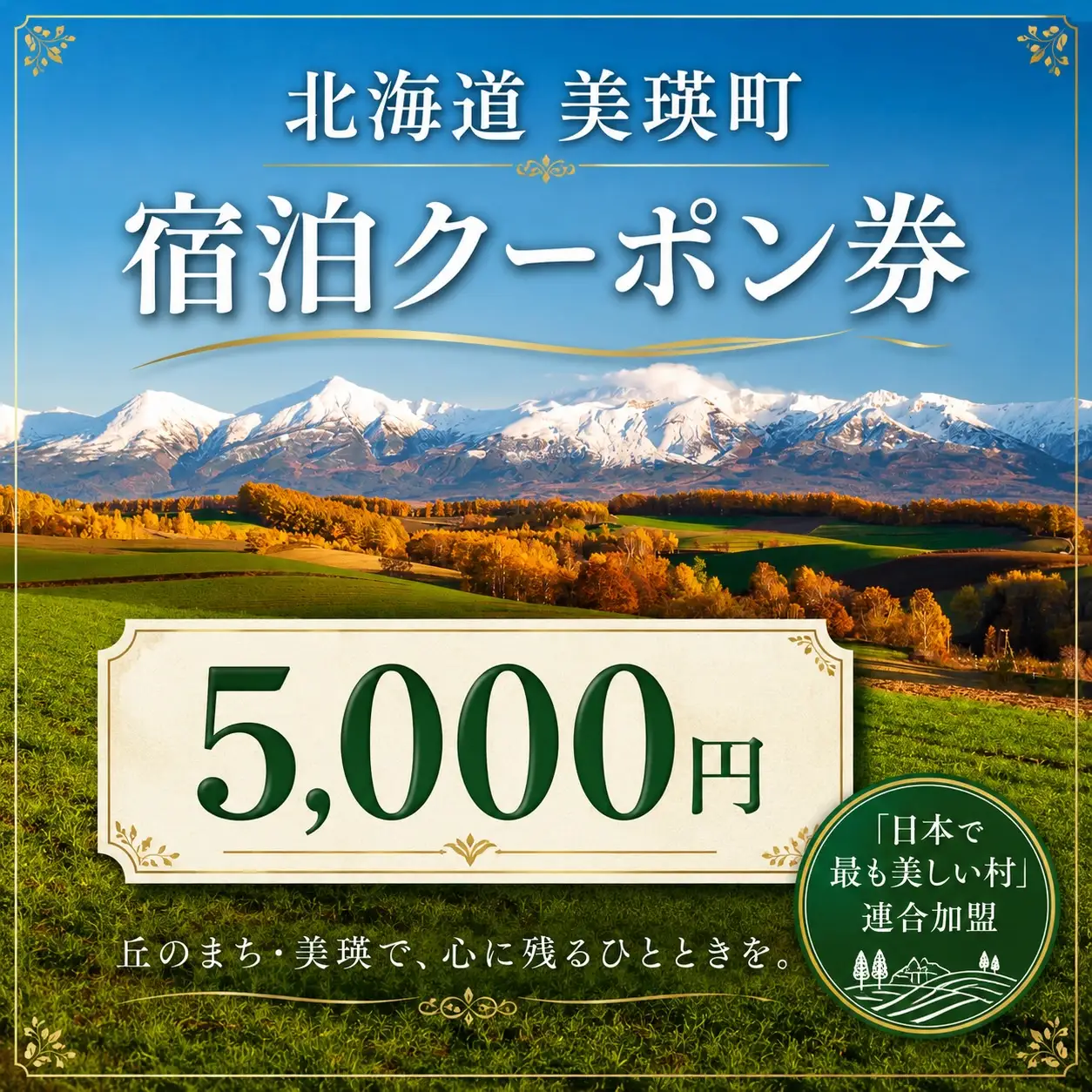 美瑛町宿泊施設利用券９枚 | 宿泊券 北海道 宿泊券 美瑛町[150-01]