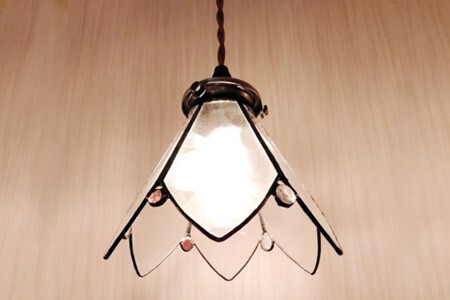 ステンドグラス 昭和レトロペンダントランプ K003103