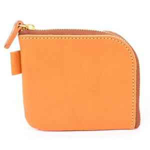 栃木レザー使用｜やわらか本革Lジップミニ財布｜Lzip wallet small 02｜キャメル｜minca（全7色）