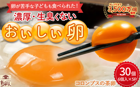 卵が苦手な子どもも食べられた！生臭くないおいしい卵 6個入×5P たまご ／Gbn-A03