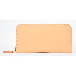 栃木レザー使用｜やわらか本革ラウンドジップ長財布｜Round zip wallet 02｜タン｜minca（全6色）