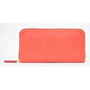 栃木レザー使用｜やわらか本革ラウンドジップ長財布｜Round zip wallet 02｜レッド｜minca（全6色）