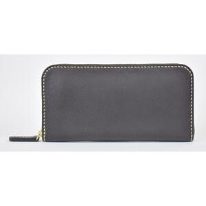 栃木レザー使用｜やわらか本革ラウンドジップ長財布｜Round zip wallet 02｜ブラック｜minca（全6色）
