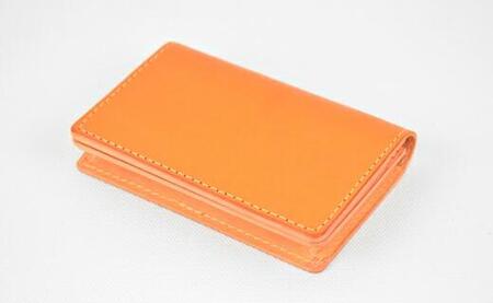 【全7色】栃木レザーの名刺入れ 約50枚収納 ポケット4つ Card holder 02/キャメル/minca　416【雑貨 ファッション 人気 おすすめ 】