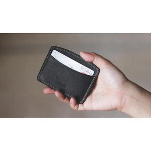 【minca】栃木レザーのヨコ型パスケース 定期入れ パスホルダー02/ブラック　700【雑貨 日用品 人気 おすすめ 】