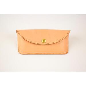 【minca】栃木レザーのメガネケース 本革 /Glasses case 01/タン(生成)　525【ファッション 人気 おすすめ 】
