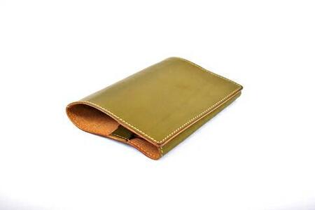 【minca】栃木レザーのブックカバー 文庫本サイズ 本革 /Book cover 01/オリーブ　490【玩具 雑貨 日用品 人気 おすすめ 】