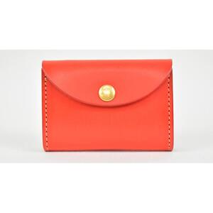 【minca】 栃木レザーのコインケース 小銭入れ カードも入る コンパクト/Coin purse 02/レッド　475【雑貨 ファッション 人気 おすすめ 】