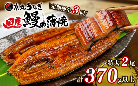 【定期便 3ヶ月】 うなぎ 蒲焼 2尾 国産 うなぎ
