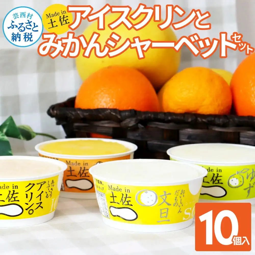 Made in 土佐のアイスクリンと柑橘シャーベットセット