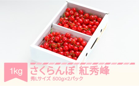 先行予約 さくらんぼ 紅秀峰 1kg(500gx2) 2026年産 ns-bsslb1