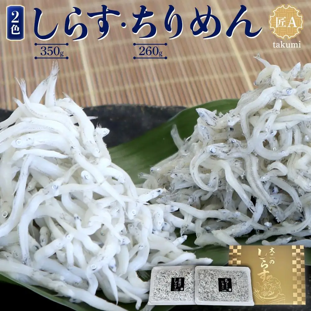 しらす・ちりめん2色セット「匠A」 takumi［DN15］