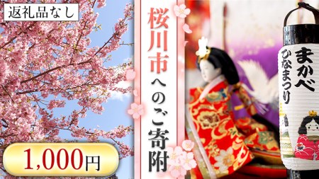 【返礼品なし】桜川市へのご寄附1,000円[BR004sa]