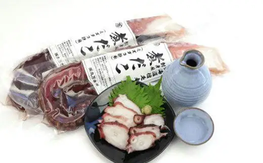 8-015-002　【刺身用】冷凍煮だこ足 約900g（足2本～4本）