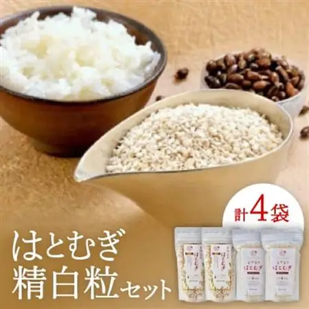 はとむぎ精白粒セット(大粒200g×2袋、砕粒500g×2袋)【1291665】