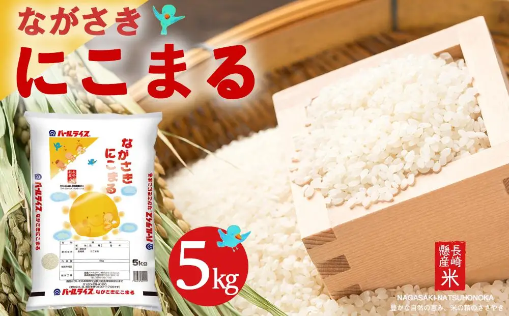 【AA039】長崎県産米  令和7年産 ながさきにこまる 5kg｜米 にこまる