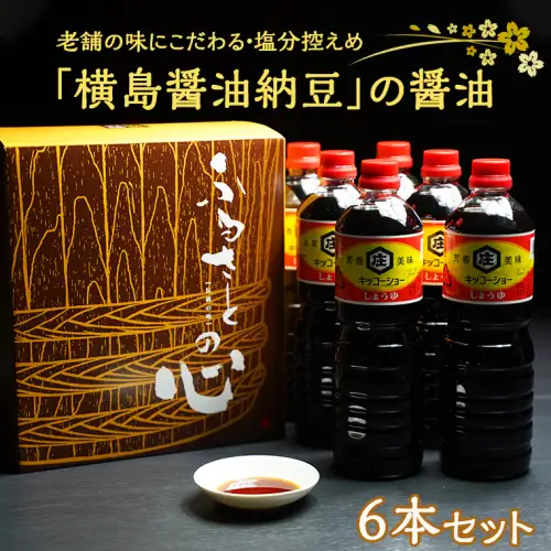 醤油 老舗の味 横島醤油納豆 6本セット