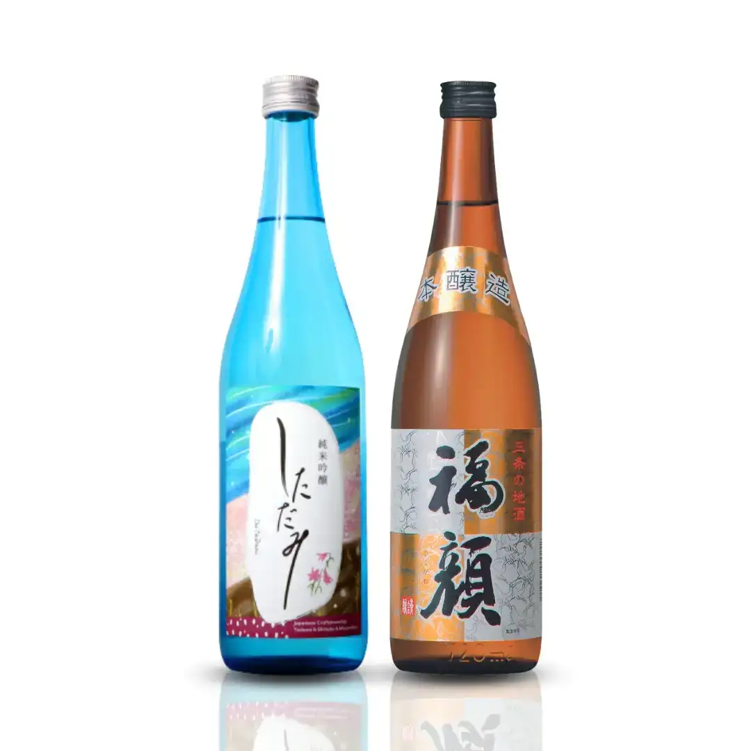 [数量限定] 日本酒（純米吟醸・本醸造）飲み比べセット しただみ 福顔 720ml×2本 新潟県 日本酒 純米吟醸 本醸造[福顔酒造] 【010S096】