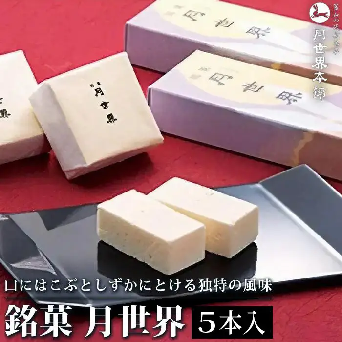 富山 大和百貨店 選定 〈月世界本舗〉銘菓　月世界5本入