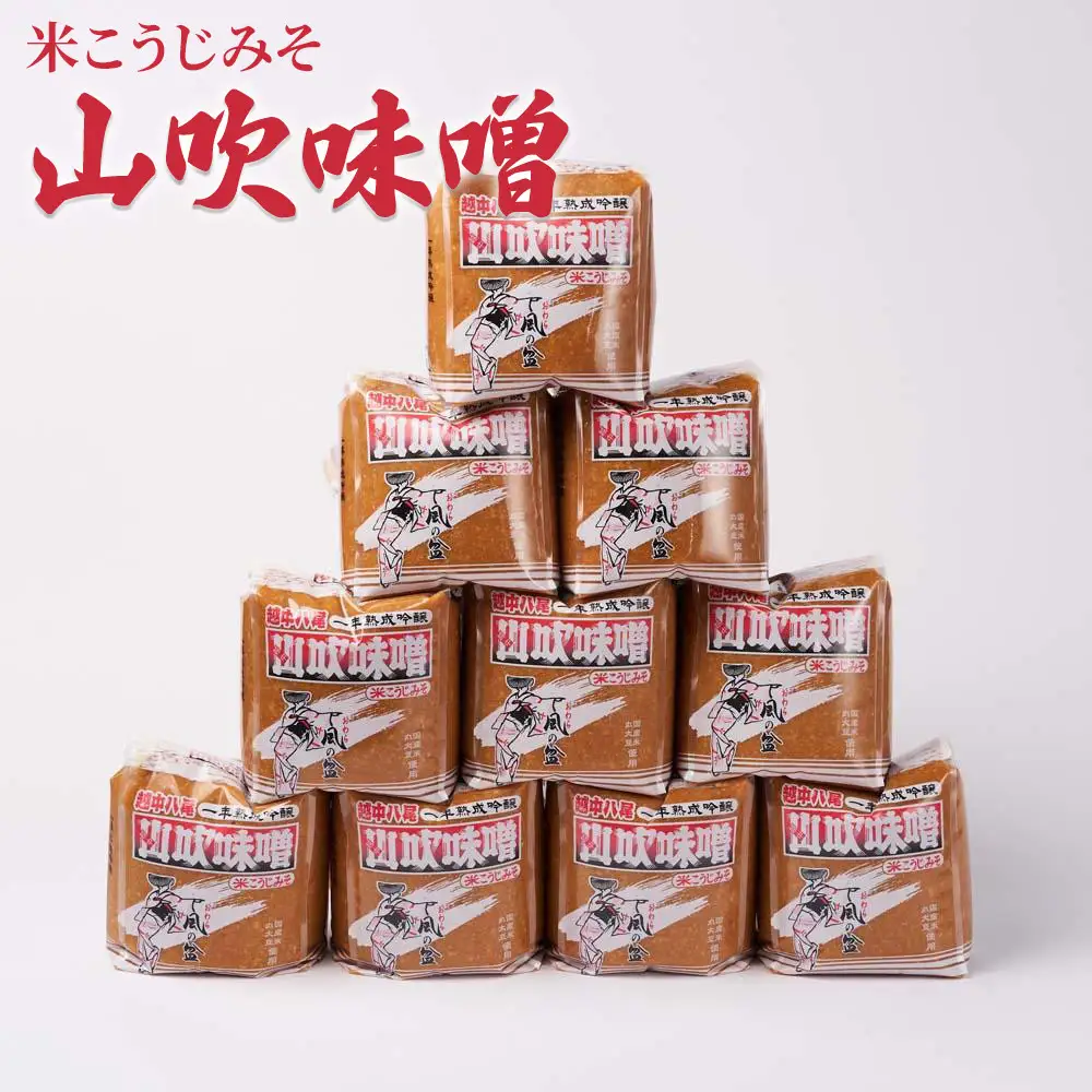 越中山吹味噌 1kg入り×10個