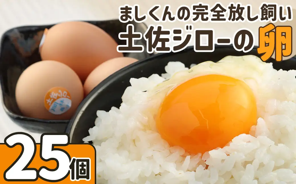 ましくんの完全放し飼い土佐ジローの卵（25個入り） 【R00443】