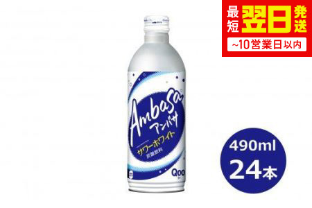 アンバサ サワーホワイト490mlボトル缶　24本セット 【942】