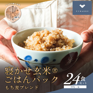 寝かせ玄米ごはんパック もち麦ブレンド 160g×24食 [1612]