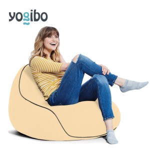 M349-3　ビーズクッション　Yogibo Lounger(ヨギボー ラウンジャー)クリームホワイト
