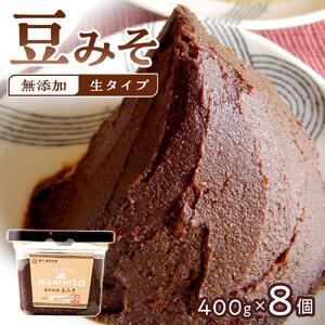 【無添加/生】 豊田桝塚　豆みそ-Original-　400ｇ×8【味噌 みそ 生味噌 調味料 みそ汁 味噌汁 無添加 豆味噌 八丁味噌 大豆 愛知県 豊田市 CH007】