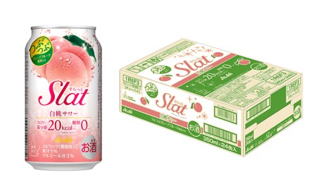 アサヒ　Slat　白桃サワー　350ml　1ケース