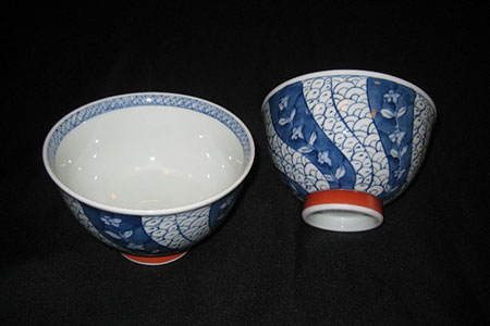 【伊万里焼】祥瑞柄どんぶり2個セット 031-H146