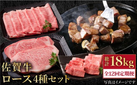 【全12回定期便】佐賀牛ロース食べ比べセット HAA090 ロース 国産 和牛 
