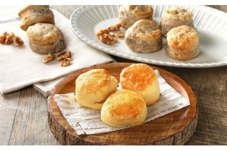 【自家栽培の古代米と南部小麦を使用】「２種類のスコーンセット」