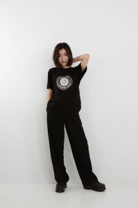 足利市 マンホールTシャツ 黒 XL F7Z-554