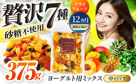 【12回定期便】生乾燥ヨーグルト用ミックス 中パック480g 砂糖不使用 【多々楽達屋】ドライフルーツ  [MAD036]