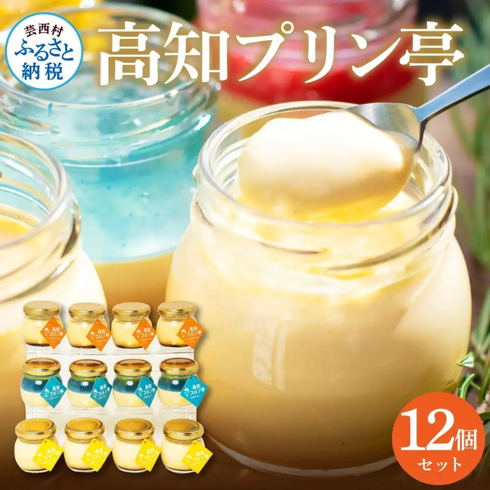 高知プリン亭 究極のなめらかプリンセット 12個入り