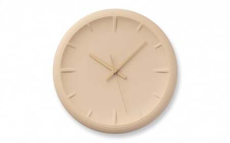 RELIEF / RF22-06 BG レムノス Lemnos 時計 装飾品 工芸品 時間 インテリア オブジェ 壁掛け時計 磁器 シンプル ガバ鋳 セラミックジャパン  FAD-0870