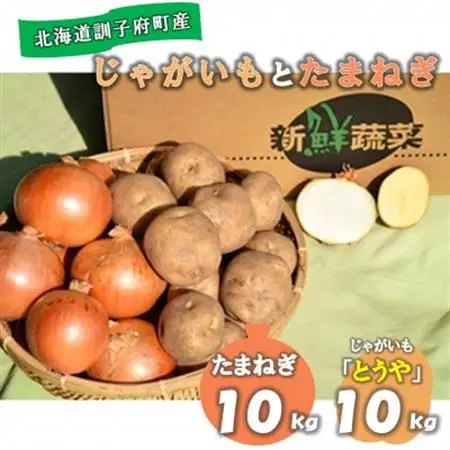 【先行受付　9月中旬以降発送】佐藤農場のじゃがいも「とうや」10kgと玉葱10kgセット【配送不可地域：離島・沖縄県】【1097719】