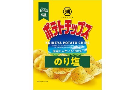 湖池屋　ポテトチップスのり塩　27g×24袋入　ポテチ ポテトチップス 