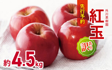 訳あり 紅玉 約4.5kg 【2026年先行予約】 ｜ 外川果樹園